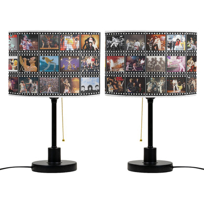 Queen Table Lamp – Legendary Concert Filmstrip Collage Classic Rock Fan Decor