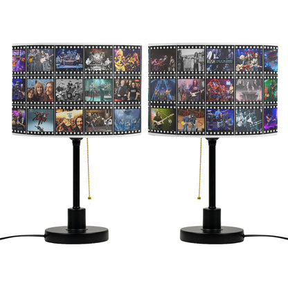 Rush Table Lamp – Legendary Concert Filmstrip Collage Progressive Rock Fan Decor