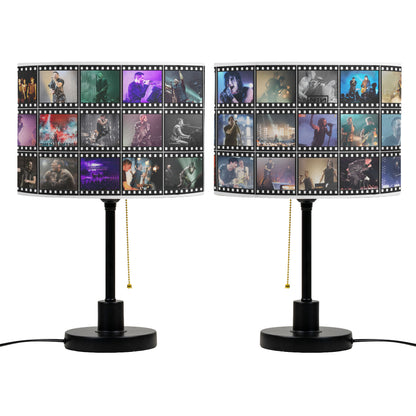 Nine Inch Nails Table Lamp – Live Concert Filmstrip Collage Industrial Rock Fan Decor