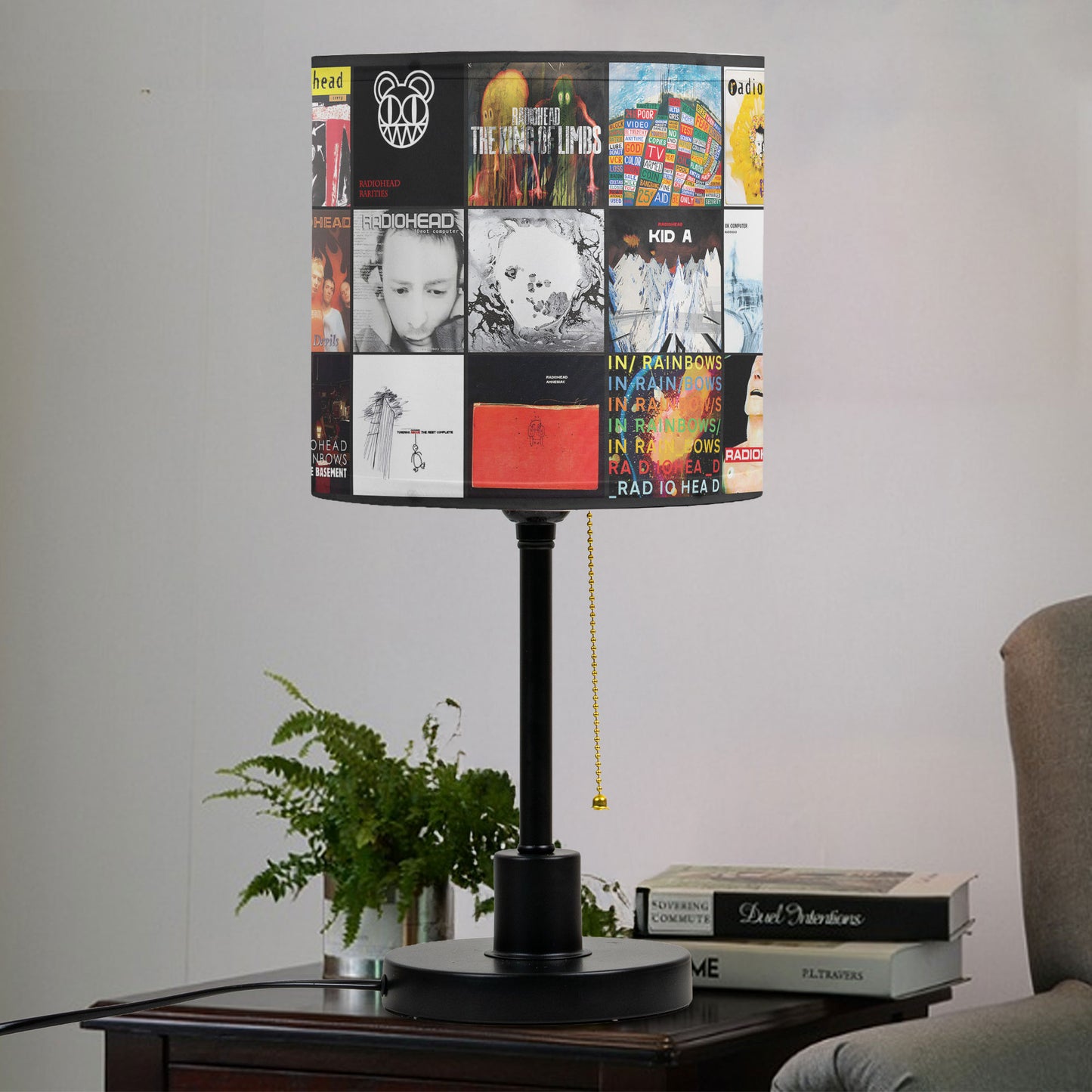 Radiohead Table Lamp – Cylinder & Pyramid Design Music Decor
