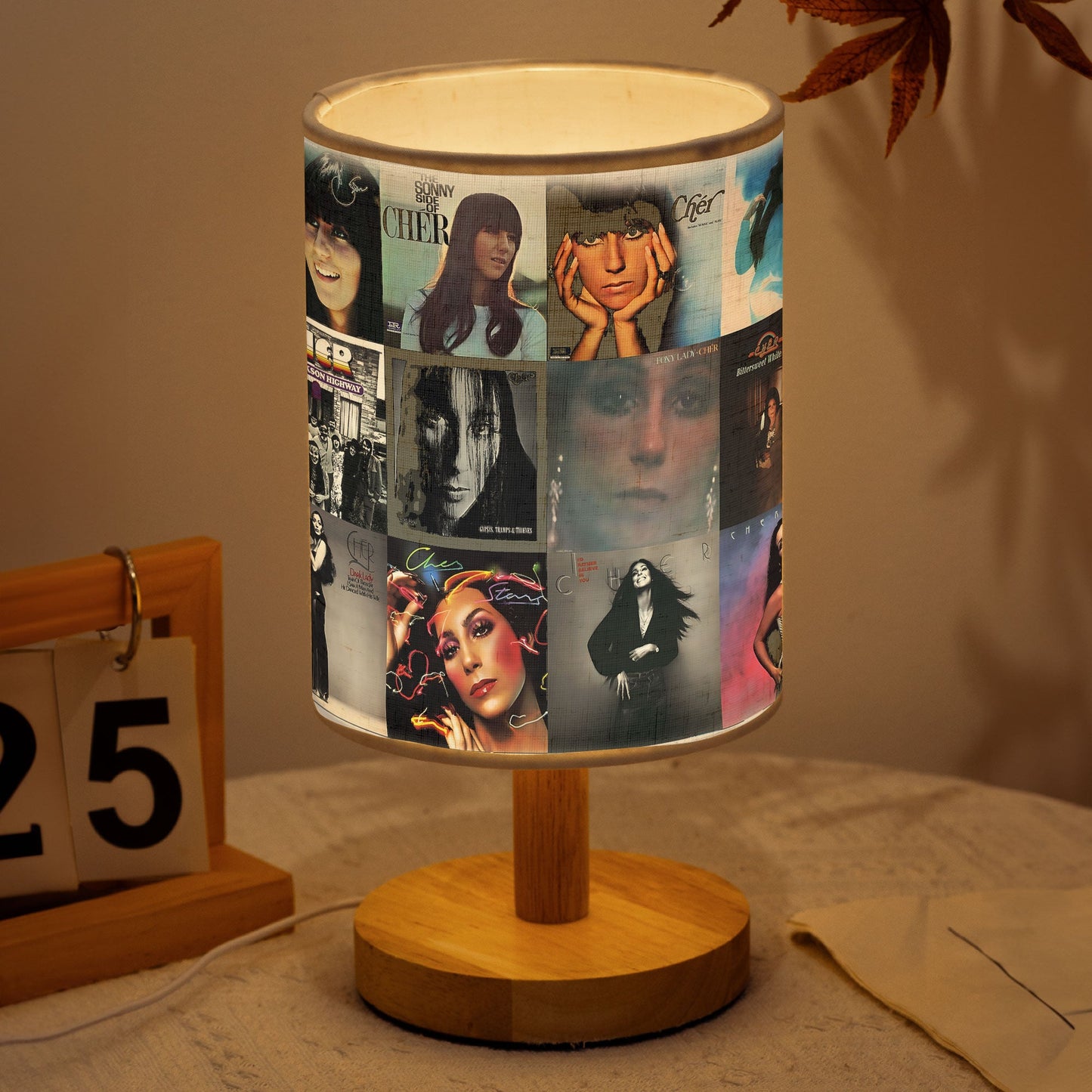 Cher Albums Fabric Lamp – A Tribute to the Goddess of Pop ?