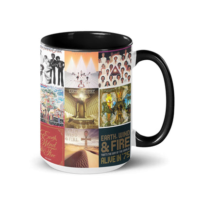 Earth, Wind & Fire Accent Mug – Iconic Album Cover Collage Gift