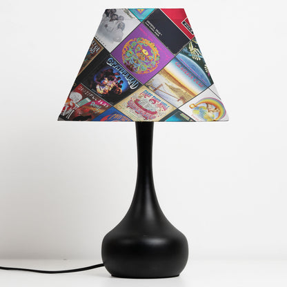 Grateful Dead Table Lamp – Classic Album Cover Collage Psychedelic Rock Fan Decor