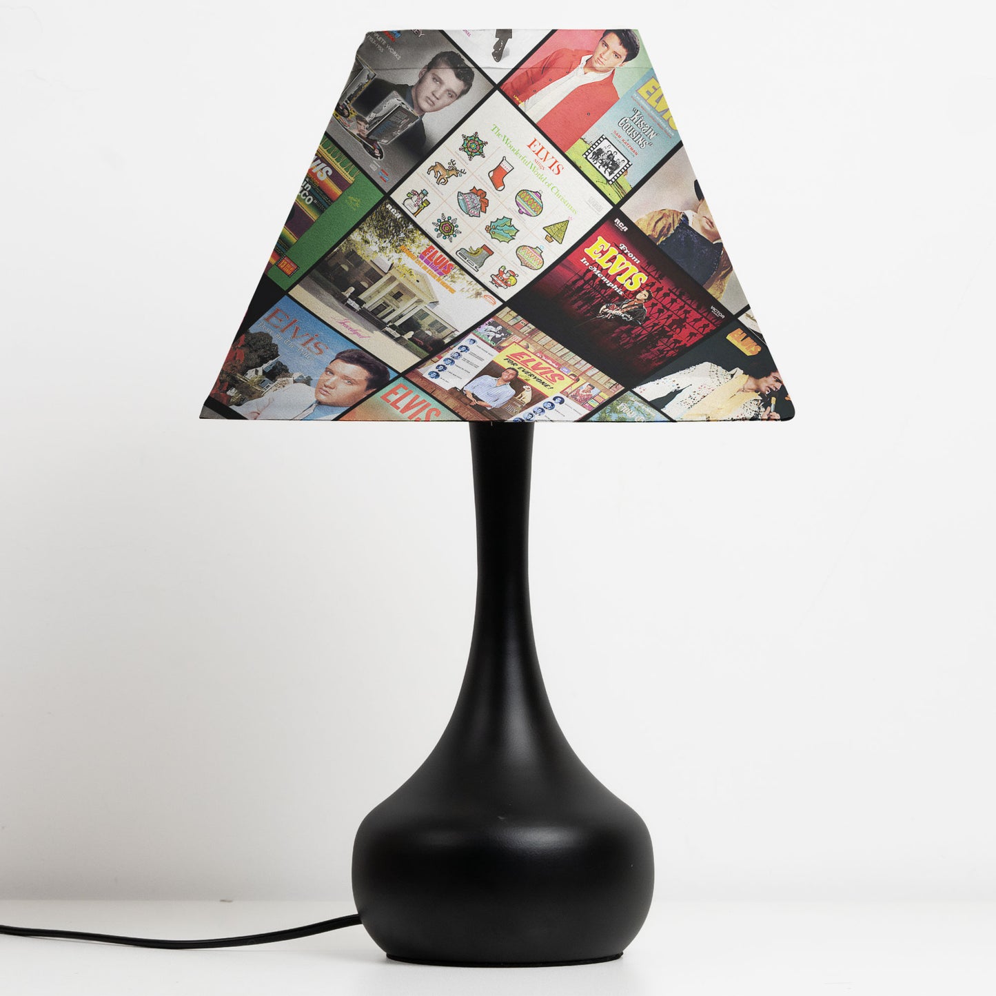 Elvis Presley Table Lamp – Cylinder & Pyramid Design Music Decor