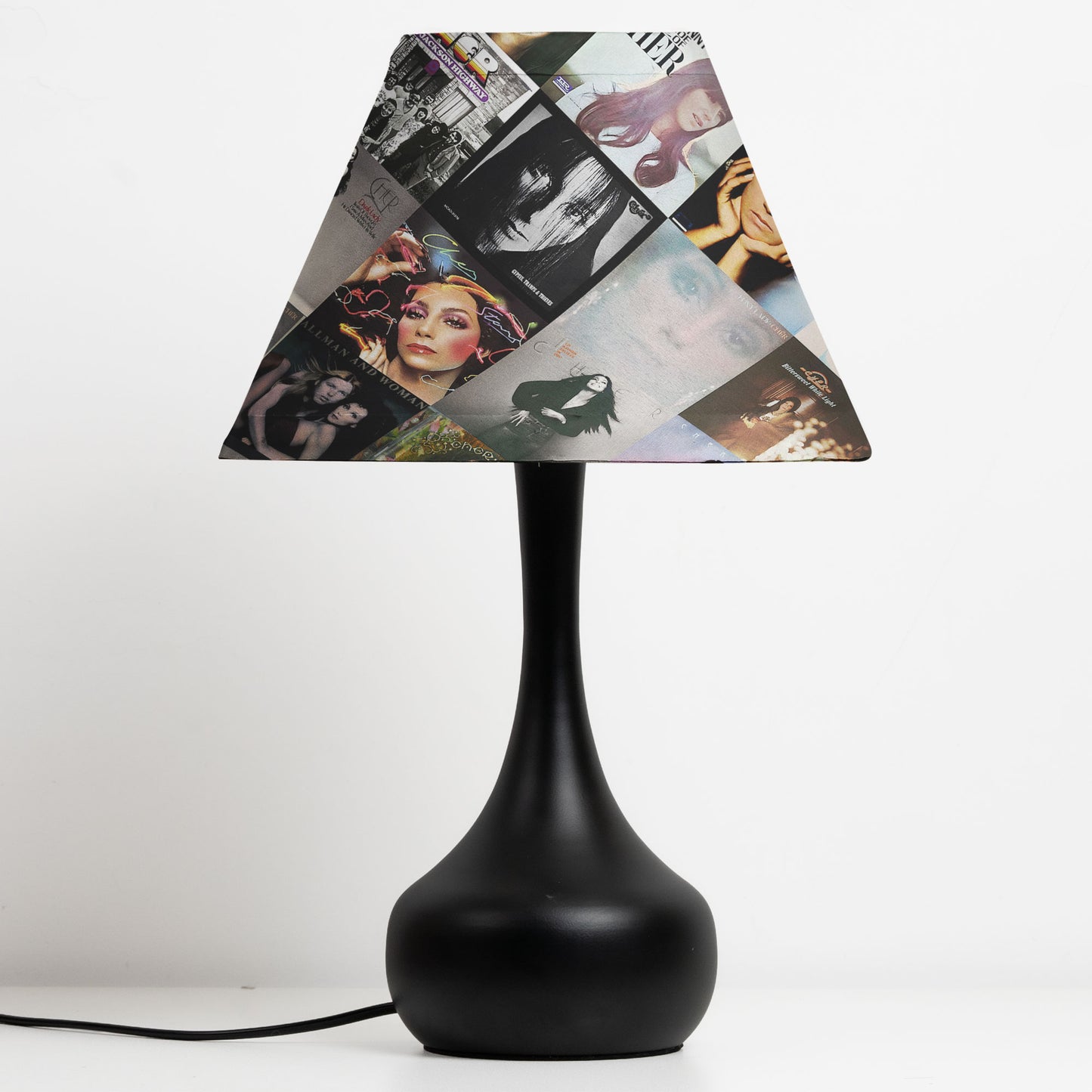 Cher Table Lamp – Cylinder & Pyramid Design Music Decor