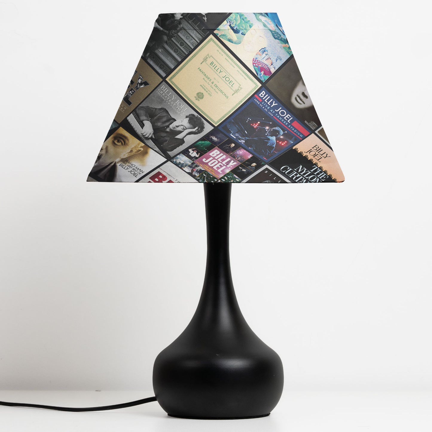Billy Joel Table Lamp – Cylinder & Pyramid Design Music Decor