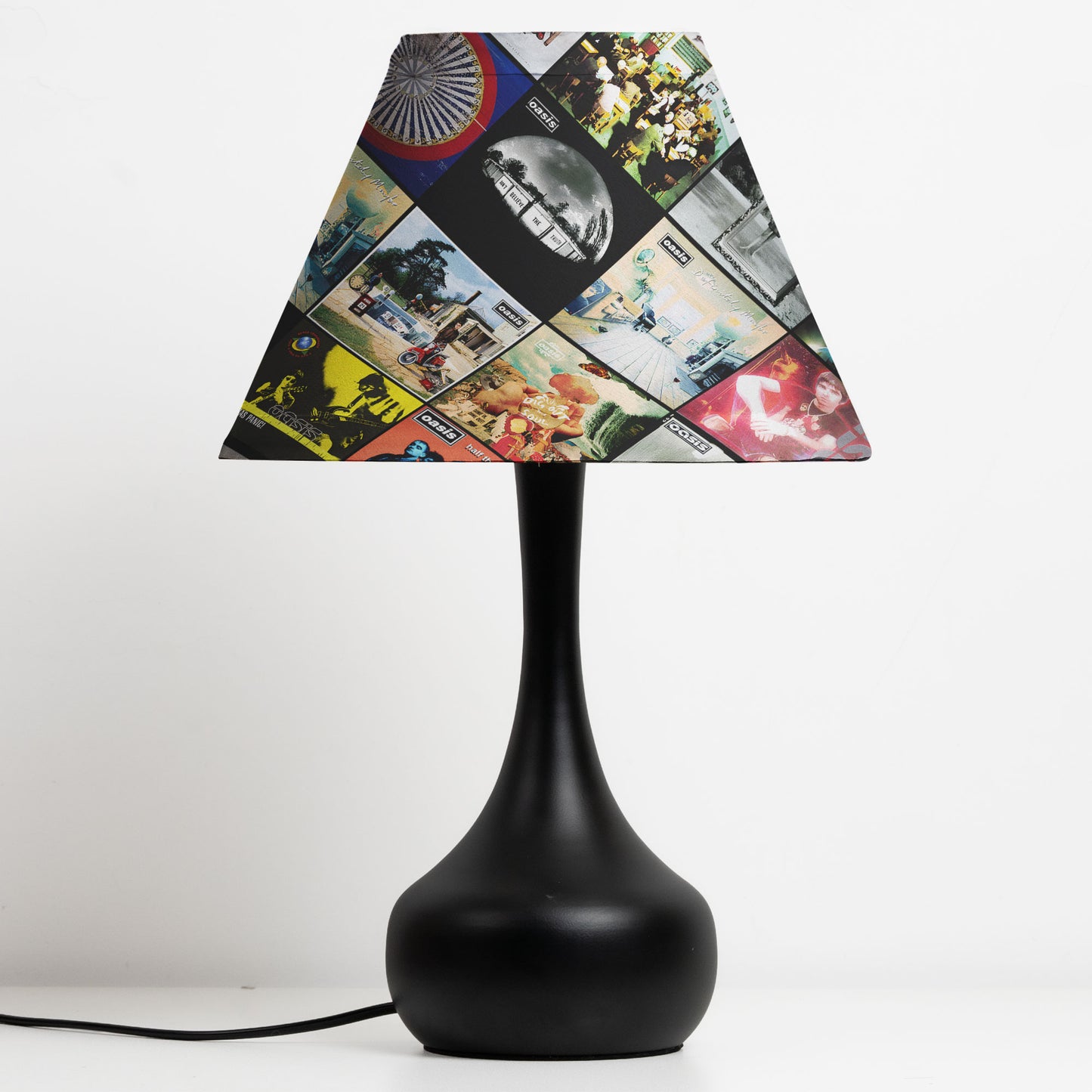 Oasis Table Lamp – Classic Album Cover Collage Britpop Fan Decor