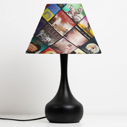 Queen Table Lamp – Cylinder & Pyramid Design Music Decor