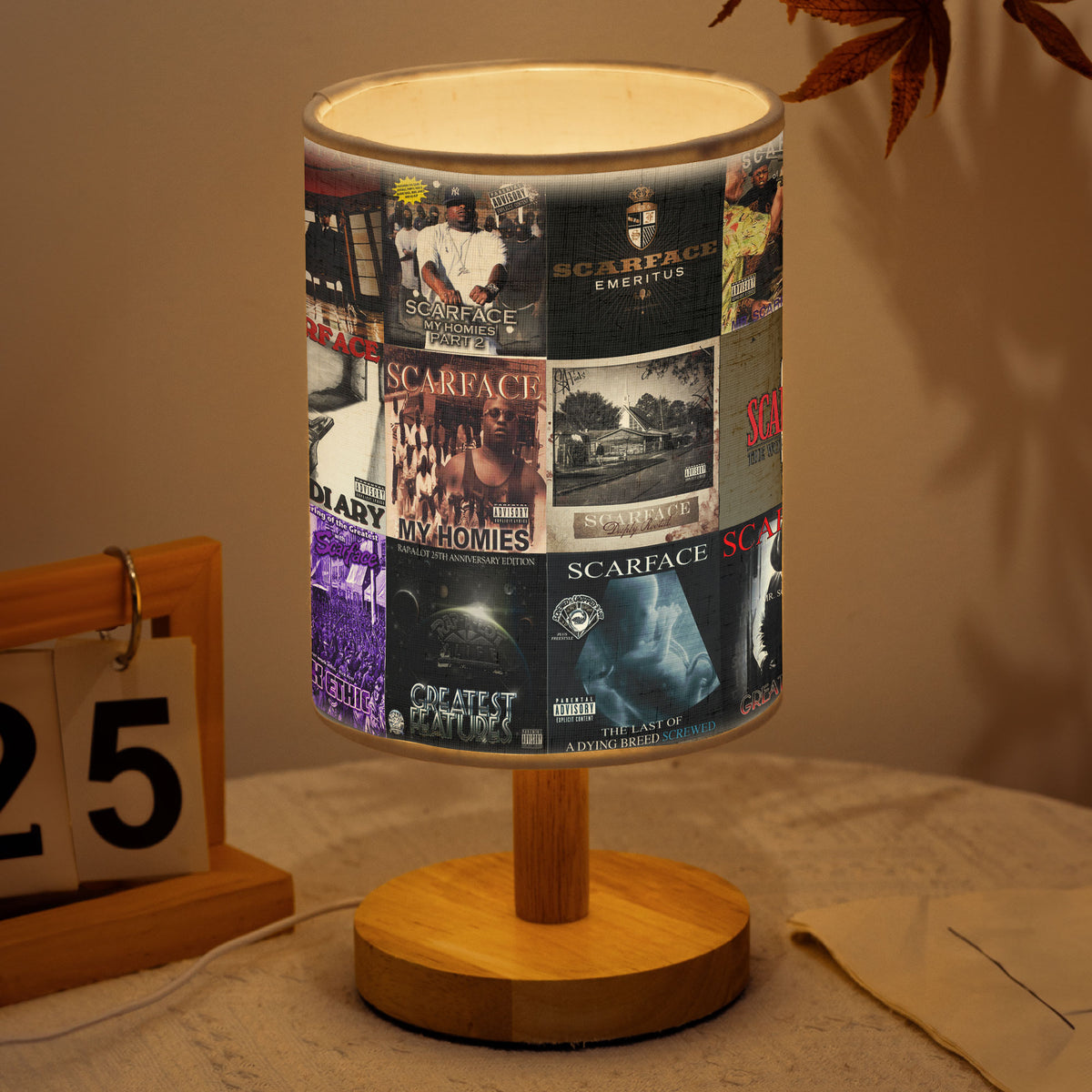 Scarface Album Cover Lamp – Southern Hip-Hop Storytelling Table Light