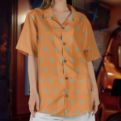 Phish Fishman Donut Button-up Shirt Hawaiian Shirt – Retro Music Inspired Unisex Button-Up Shirt