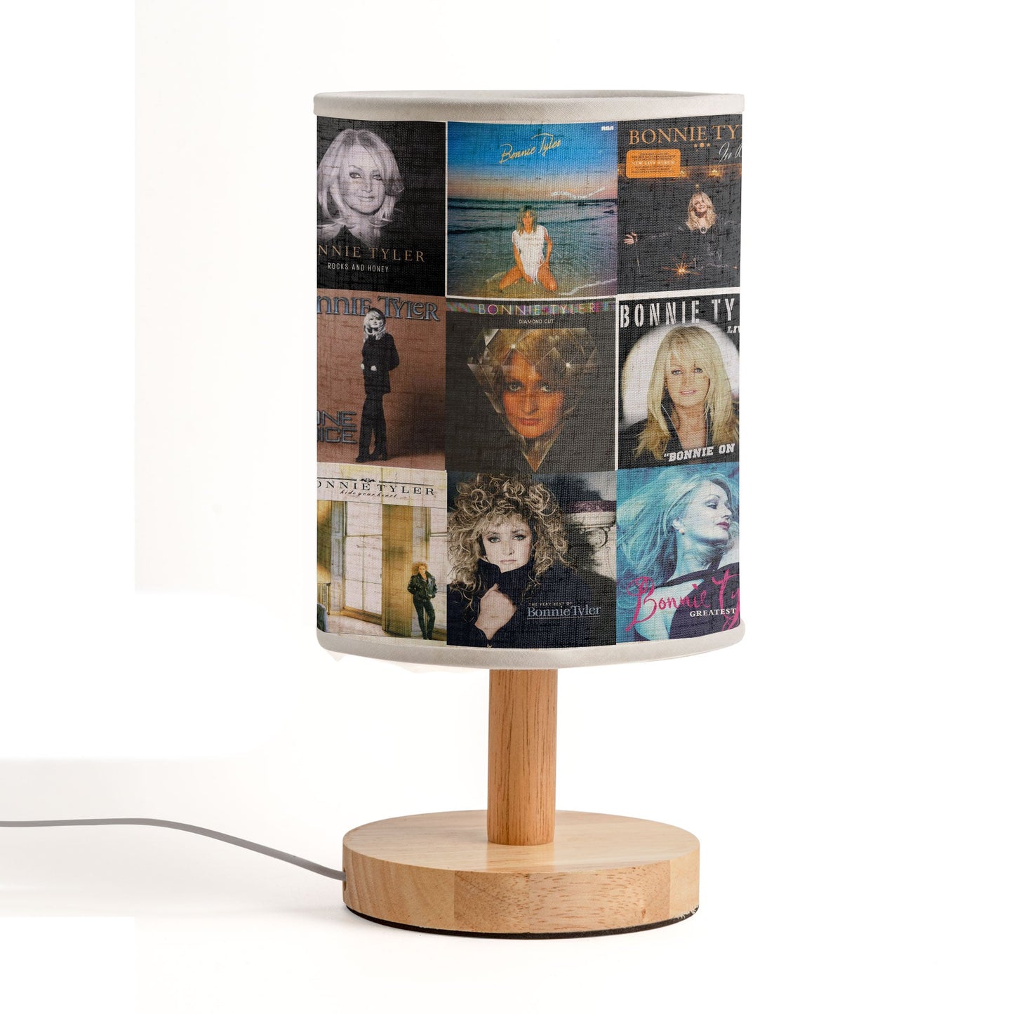 Bonnie Tyler Album Cover Lamp – Power Ballad Nostalgia Home Decor