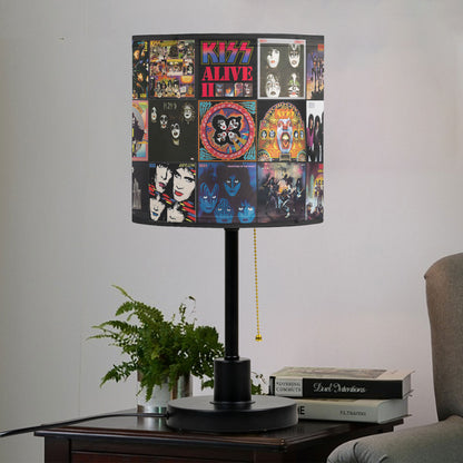 KISS Table Lamp – Classic Album Cover Collage Rock Band Fan Decor
