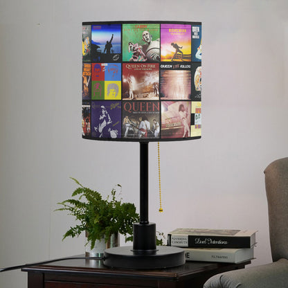 Queen Table Lamp – Cylinder & Pyramid Design Music Decor