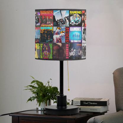 Ramones Table Lamp – Cylinder & Pyramid Design Music Decor