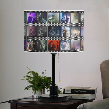Nine Inch Nails Table Lamp – Live Concert Filmstrip Collage Industrial Rock Fan Decor
