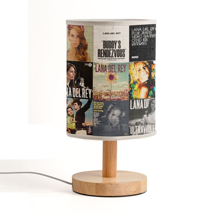 Lana Del Rey Albums Fabric Lamp – Dreamy Vintage - Inspired Table Light