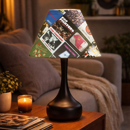 Foo Fighters Table Lamp – Cylinder & Pyramid Design Music Decor