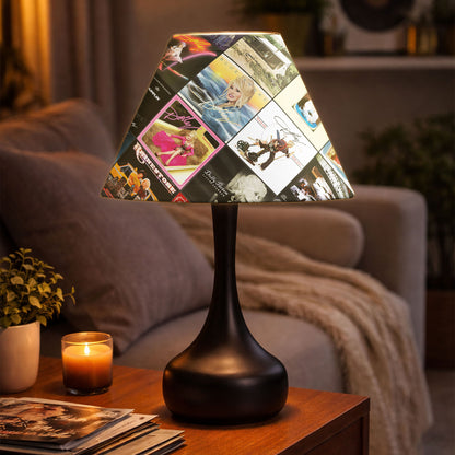 Dolly Parton Album Cover Table Lamp – Cylinder & Pyramid Design Music Decor