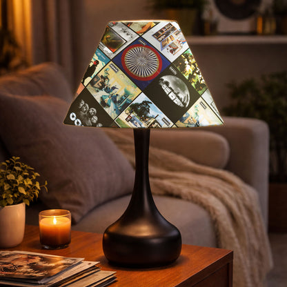 Oasis Table Lamp – Classic Album Cover Collage Britpop Fan Decor
