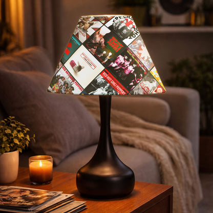 Michael Jackson Table Lamp – Iconic Album Cover Collage Pop Legend Decor