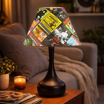 Ramones Table Lamp – Cylinder & Pyramid Design Music Decor