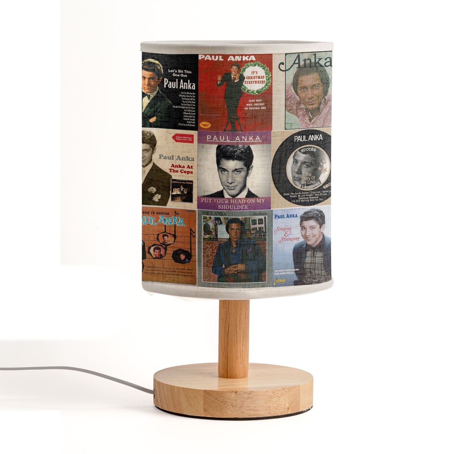 ??? Paul Anka Album Art Lamp – Golden Era Romance & Classic Charm