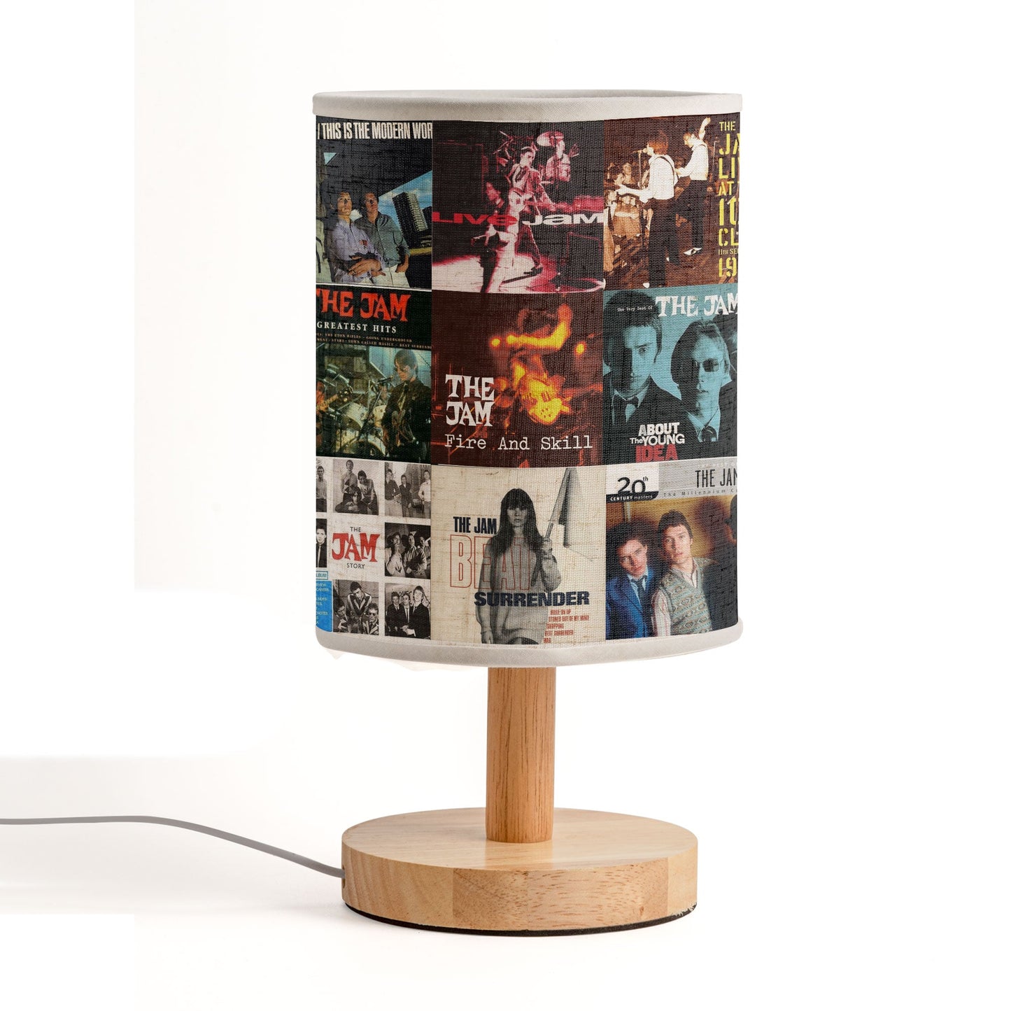 The Jam Album Art Fabric Lamp – Retro British Rock Vibes