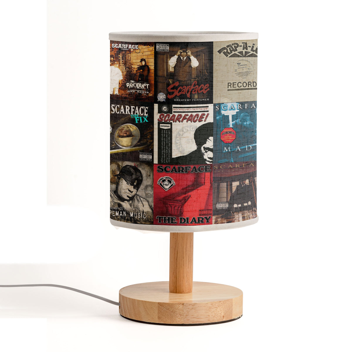 Scarface Album Cover Lamp – Southern Hip-Hop Storytelling Table Light