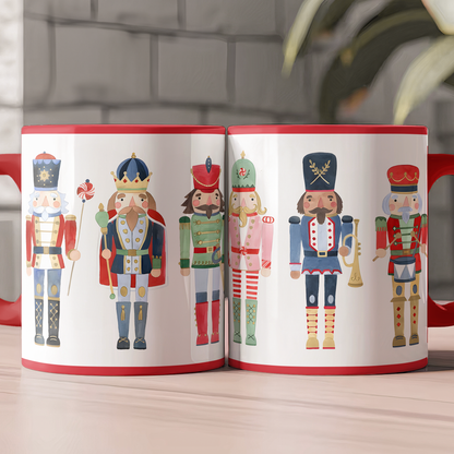 🎄 Festive Nutcracker Soldiers Christmas Accent Mug