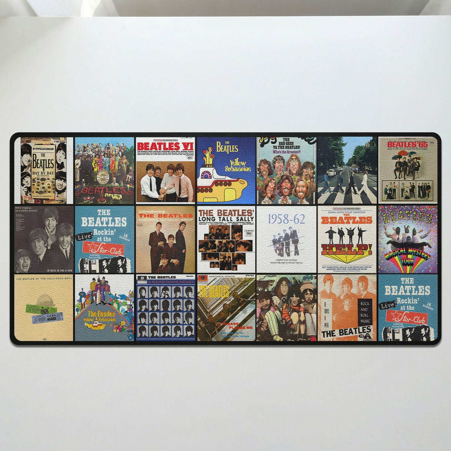 The Beatles Album Collage Print Desk Mat – Non-slip Office Gift Keyboard Pad Birthday Gift For Music Lovers
