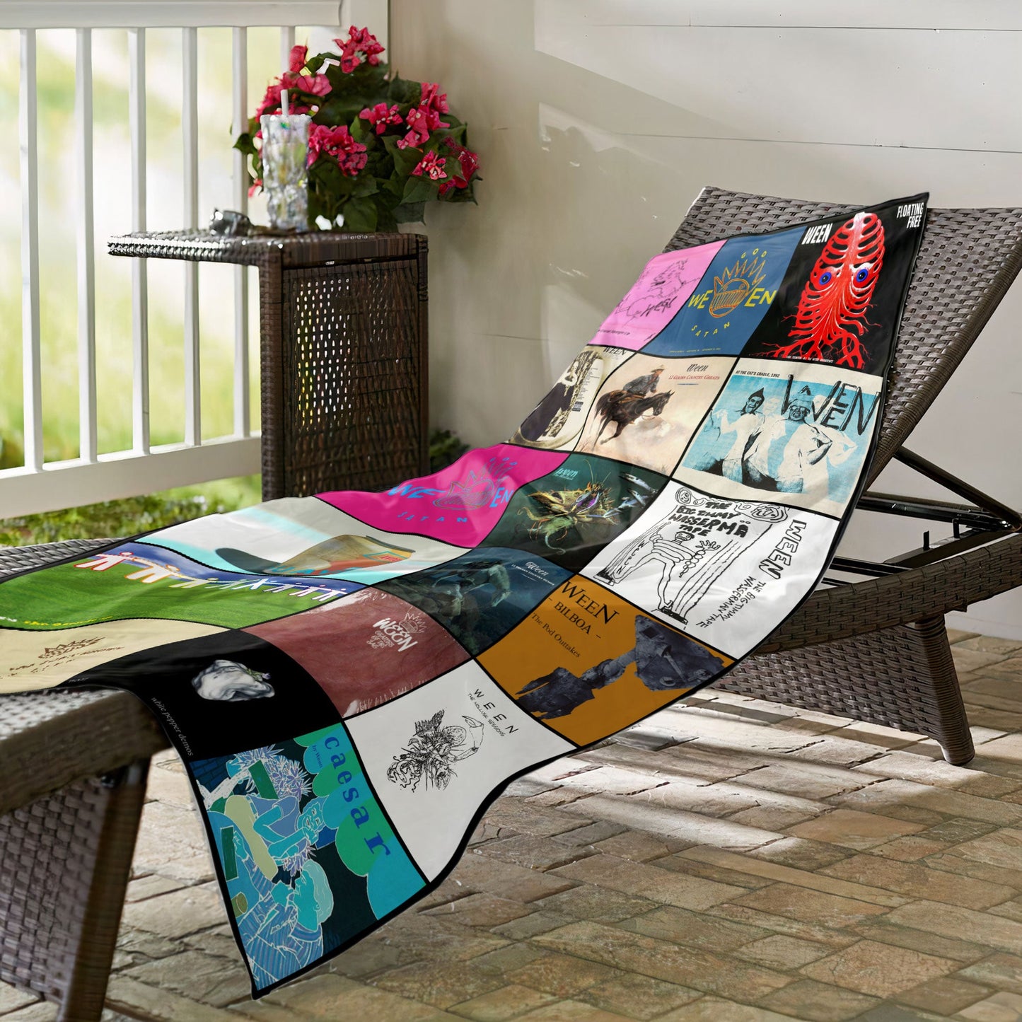 Ween Beach Towel – Album Cover Collage Classic Rock Towel