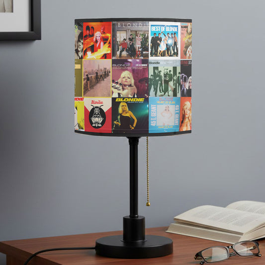 Blondie Table Lamp – Retro New Wave Album Cover Collage Decor