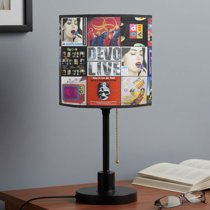 DEVO Album Collage Table Lamp – New Wave Music Decor