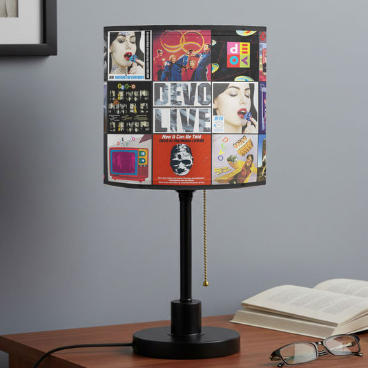 DEVO Album Collage Table Lamp – New Wave Music Decor