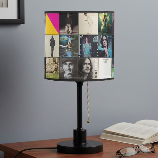James Taylor Table Lamp – Cylinder & Pyramid Design Music Decor