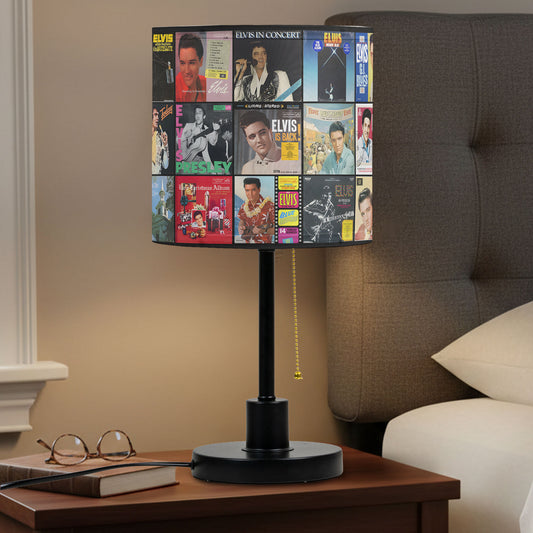 Elvis Presley Table Lamp – Cylinder & Pyramid Design Music Decor