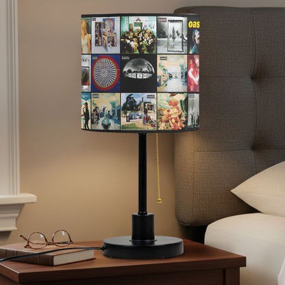 Oasis Table Lamp – Classic Album Cover Collage Britpop Fan Decor