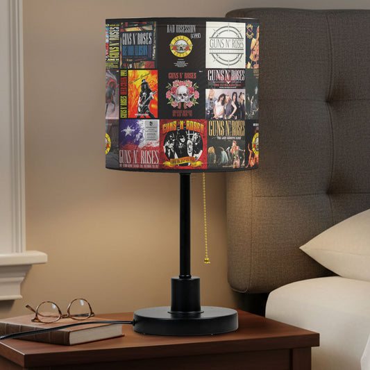 Guns N' Roses Table Lamp – Classic Album Cover Collage Rock Fan Decor