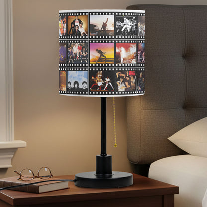 Queen Table Lamp – Legendary Concert Filmstrip Collage Classic Rock Fan Decor