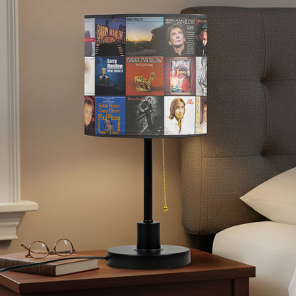 Barry Manilow Table Lamp – Cylinder & Pyramid Design Music Decor
