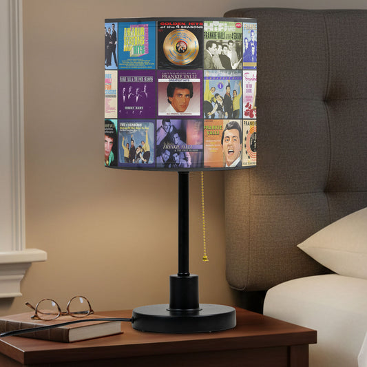Frankie Valli & The Four Seasons Table Lamp – Classic Hits Album Cover Collage Vintage Music Decor