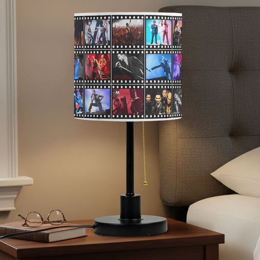 Depeche Mode Table Lamp – Live Concert Filmstrip Collage Synth Pop Fan Decor