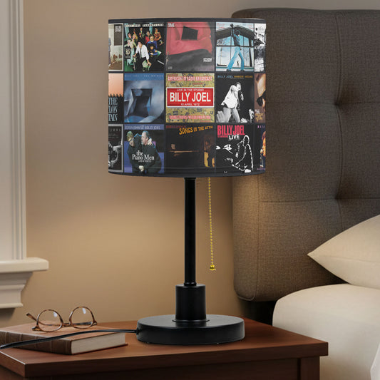 Billy Joel Table Lamp – Cylinder & Pyramid Design Music Decor