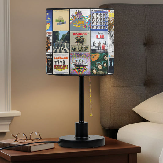 The Beatles Table Lamp – Cylinder & Pyramid Design Music Decor