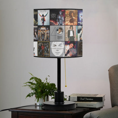 Michael Jackson Table Lamp – Iconic Album Cover Collage Pop Legend Decor
