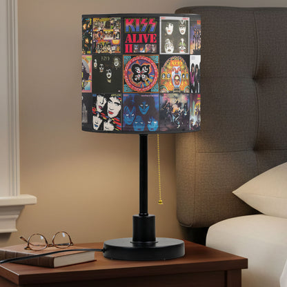 KISS Table Lamp – Classic Album Cover Collage Rock Band Fan Decor