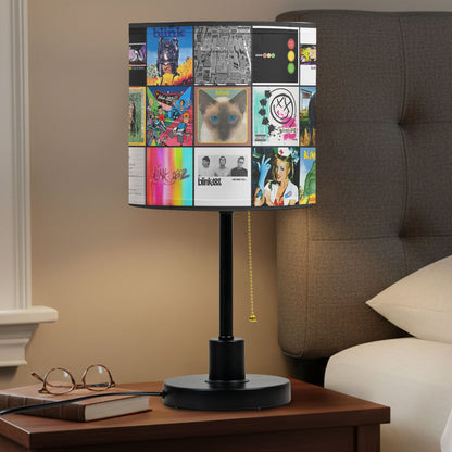 Blink-182 Table Lamp – Cylinder & Pyramid Design Music Decor
