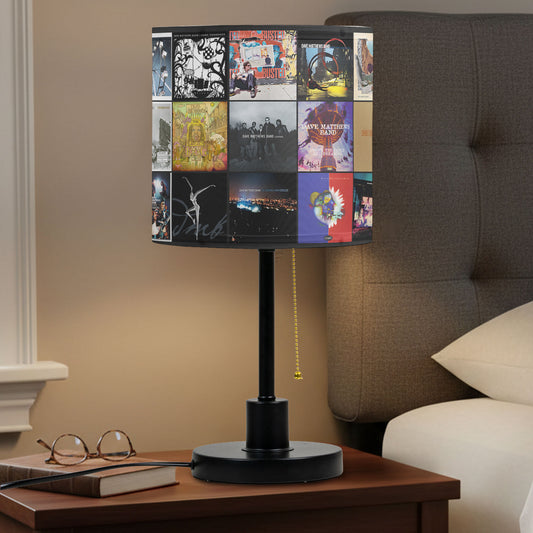 Dave Matthews Band Table Lamp – Cylinder & Pyramid Design Music Decor