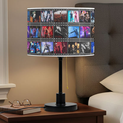 Depeche Mode Table Lamp – Live Concert Filmstrip Collage Synth Pop Fan Decor
