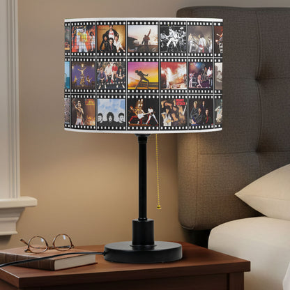 Queen Table Lamp – Legendary Concert Filmstrip Collage Classic Rock Fan Decor